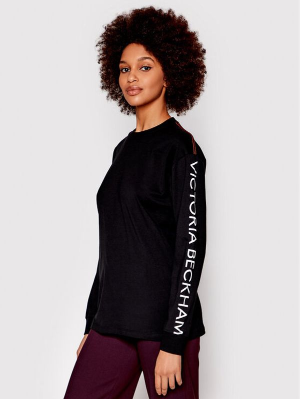 Victoria Victoria Beckham Victoria Victoria Beckham Блуза 1122JTS003251A Черно родиево покритие Oversize