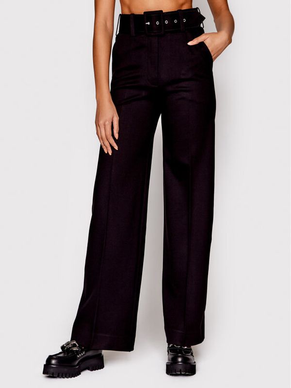 Victoria Victoria Beckham Victoria Victoria Beckham Текстилни панталони 1122JTR003286A Черен Regular Fit