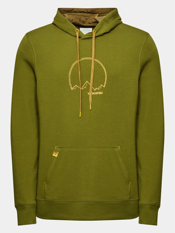 Viking Viking Суитшърт Bamboo Panaka Hoodie Man 730/25/3888 Зелен Regular Fit