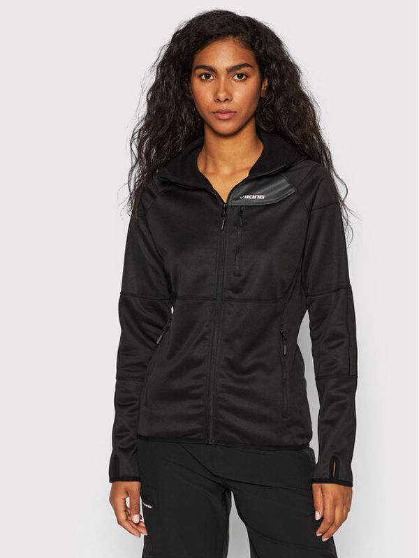 Viking Viking Суитшърт от техническо трико Yosemite 720/24/1232 Черен Regular Fit