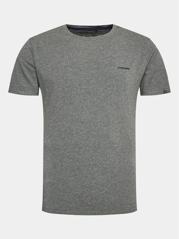 Viking Viking Тишърт Bamboo Harvi Man 500/25/2244 Сив Regular Fit