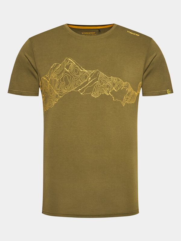 Viking Viking Тишърт Bamboo Hopi Man 500/25/6565 Зелен Regular Fit