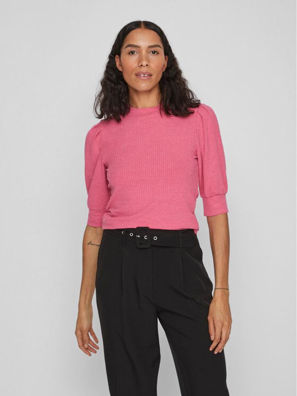 Vila Vila Блуза 14079537 Розов Slim Fit