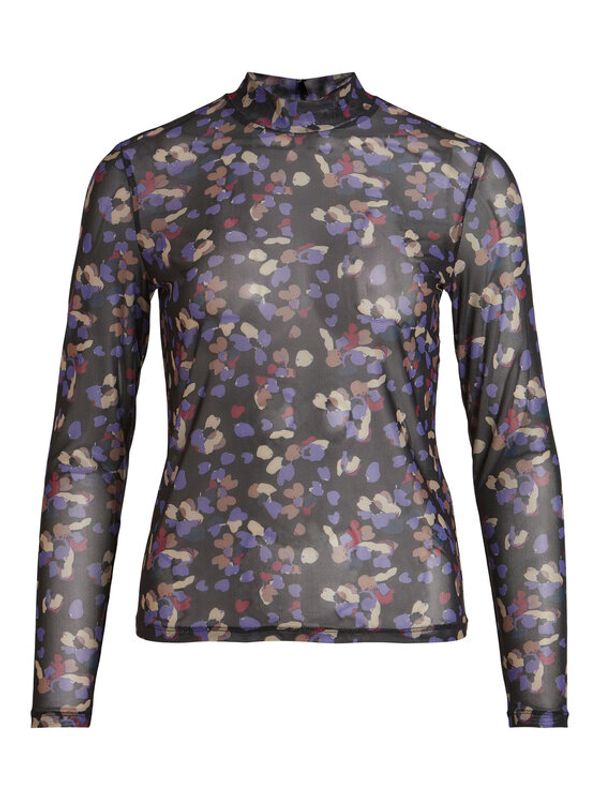 Vila Vila Блуза 14087252 Черен Slim Fit