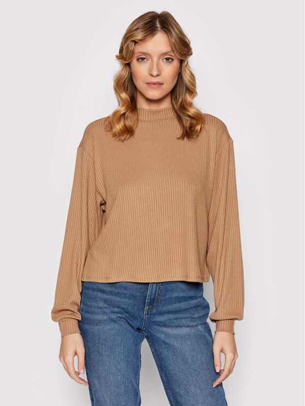 Vila Vila Блуза Ribbi 14065569 Кафяв Regular Fit