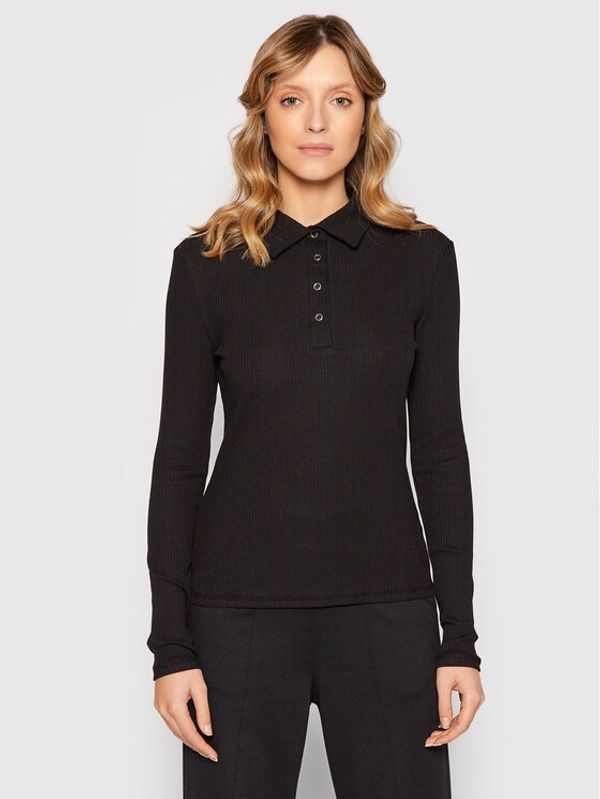 Vila Vila Блуза Vilolia 14072988 Черен Slim Fit