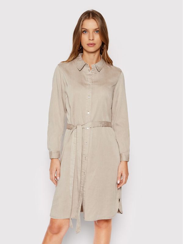 Vila Vila Дънкова рокля Bista 14054674 Бежов Regular Fit