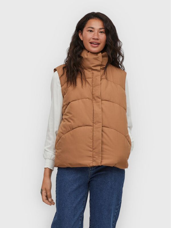 Vila Vila Елек Nilly 14075105 Кафяв Relaxed Fit