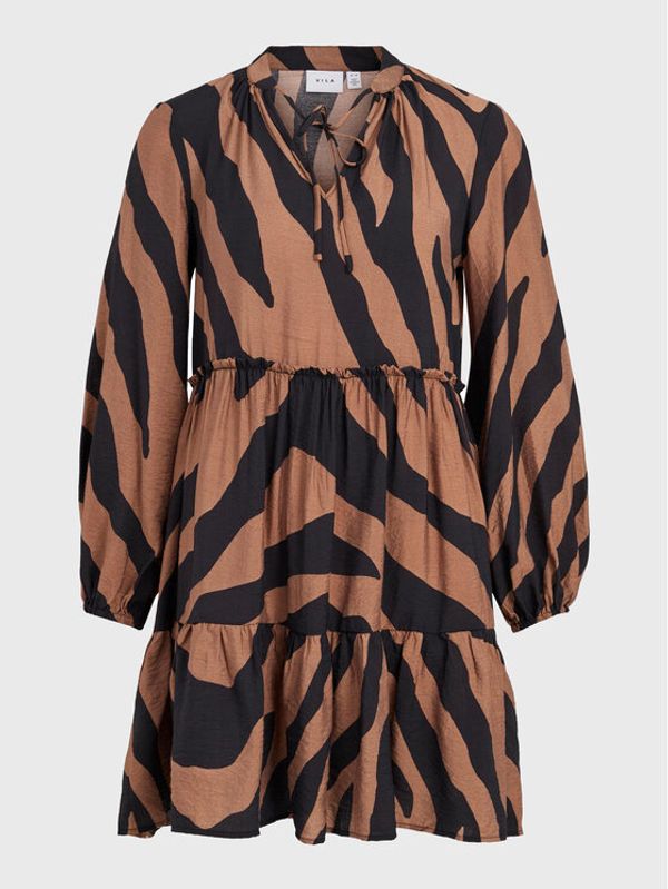 Vila Vila Ежедневна рокля Dogma 14078723 Кафяв Regular Fit