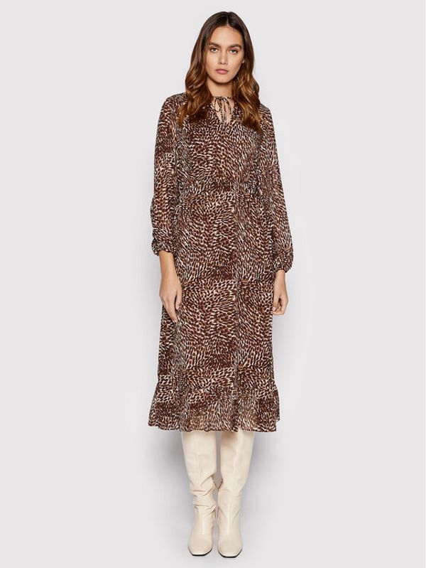 Vila Vila Ежедневна рокля Fulla 14071557 Кафяв Regular Fit