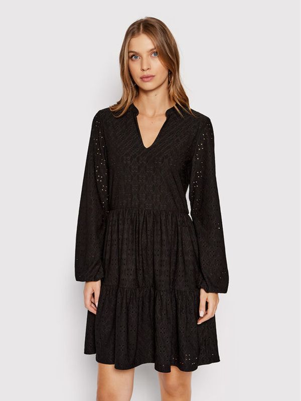 Vila Vila Ежедневна рокля Kawa 14070250 Черен Regular Fit