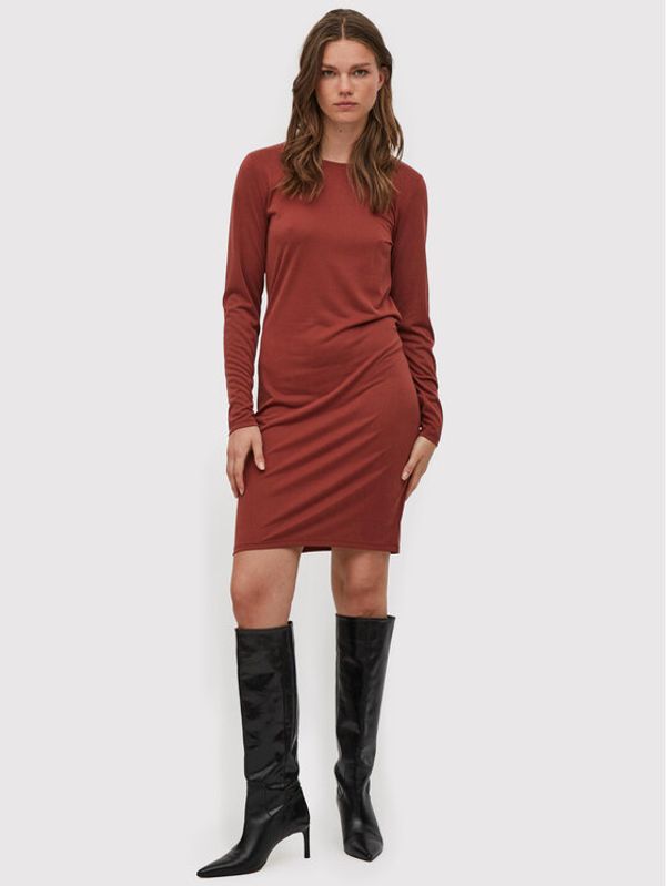 Vila Vila Ежедневна рокля Modala 14075489 Оранжев Regular Fit