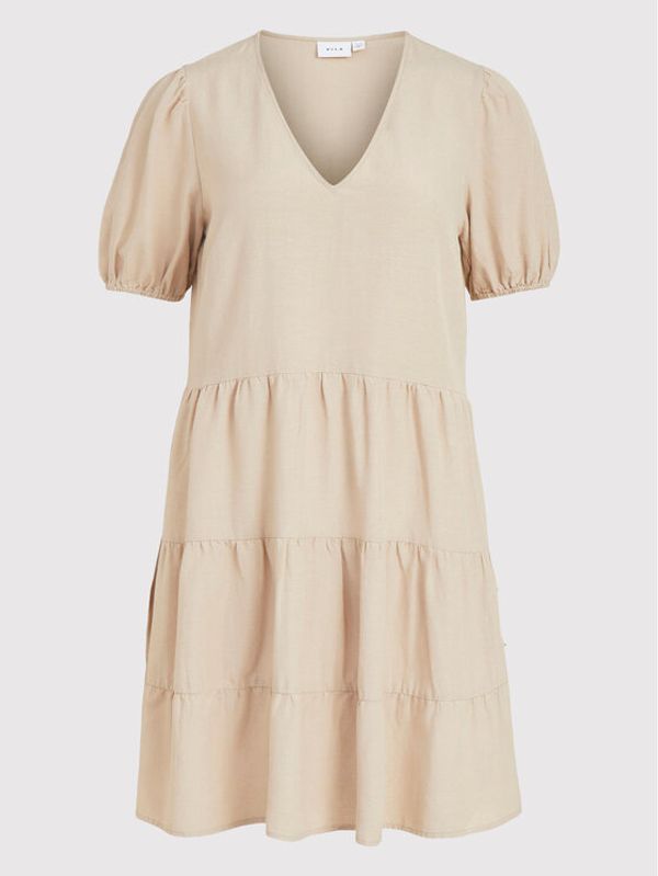 Vila Vila Ежедневна рокля Prisilla 14076612 Бежов Regular Fit