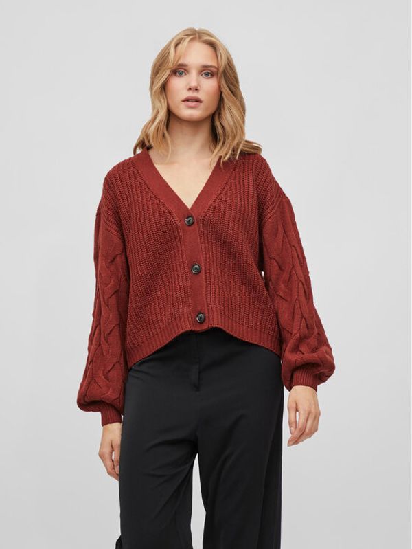 Vila Vila Кардиган 14079425 Кафяв Oversize