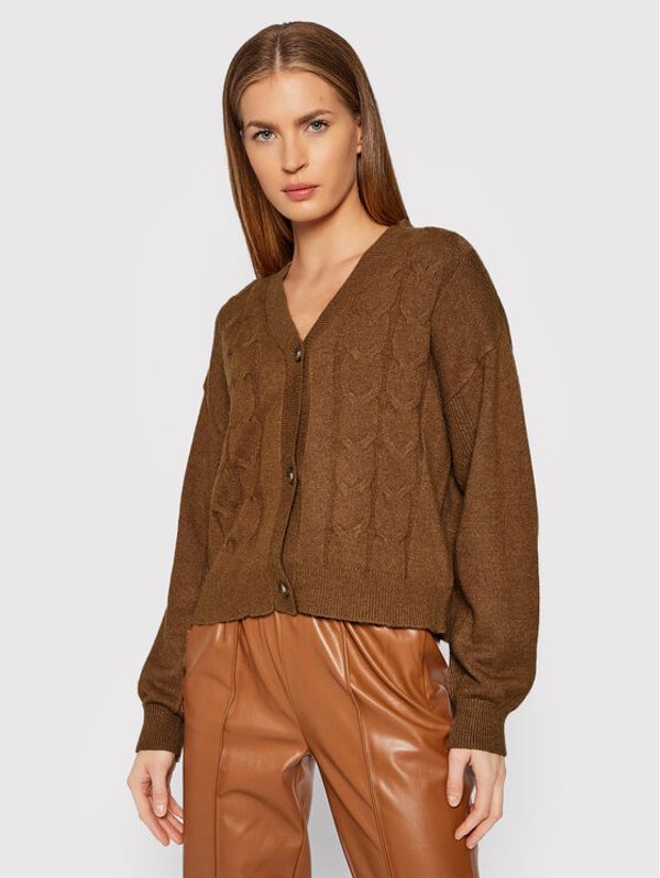 Vila Vila Кардиган Ril 14070349 Кафяв Relaxed Fit