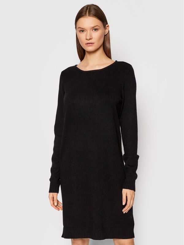Vila Vila Плетена рокля Ril 14042768 Черен Regular Fit