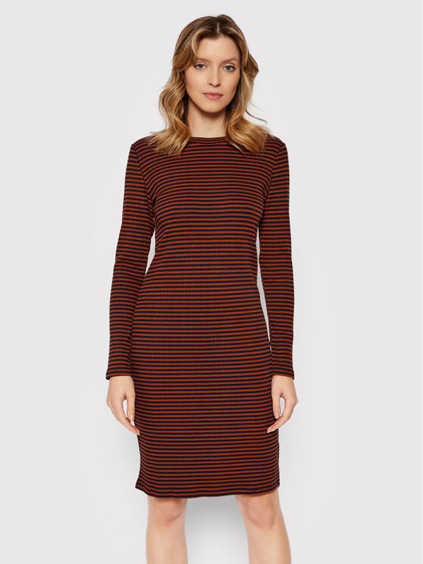 Vila Vila Плетена рокля Thessa 14074957 Кафяв Slim Fit