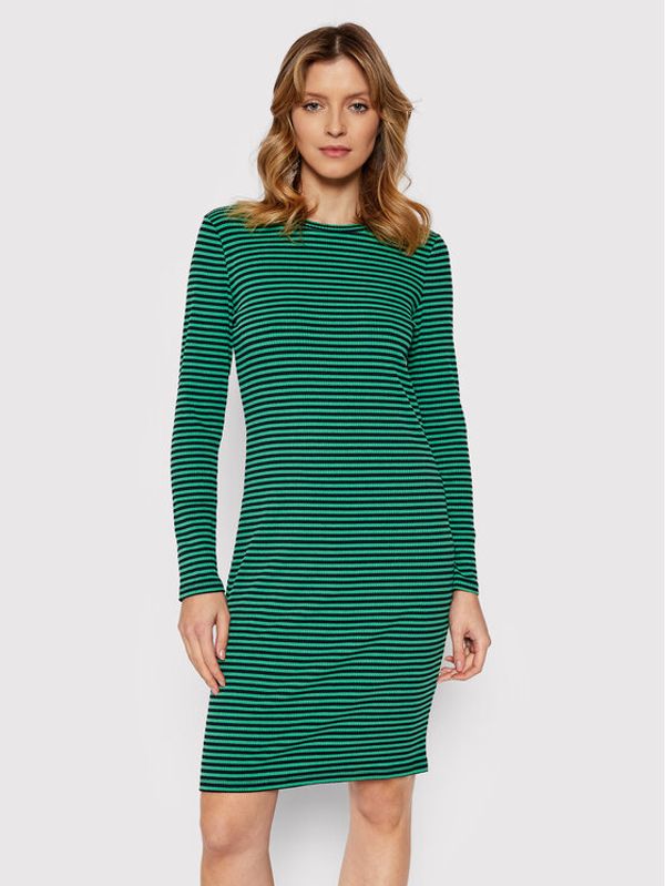 Vila Vila Плетена рокля Thessa 14074957 Зелен Slim Fit