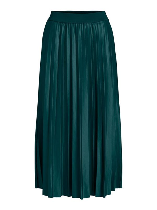 Vila Vila Плисирана пола 14063241 Зелен Regular Fit