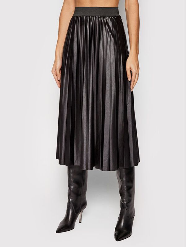 Vila Vila Плисирана пола Nitban 14063241 Черен Regular Fit