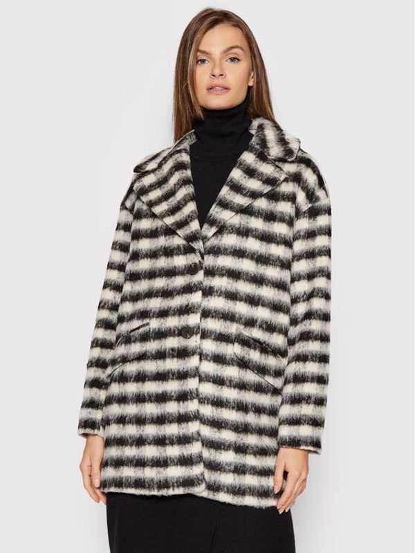 Vila Vila Преходно палто Alissi 14064542 Бял Relaxed Fit