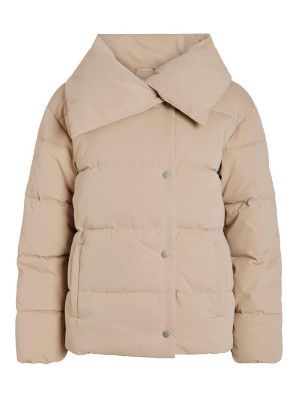 Vila Vila Пухено яке 14087616 Бежов Regular Fit