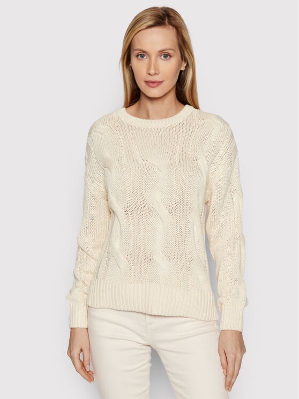 Vila Vila Пуловер Annali 14073034 Бежов Relaxed Fit