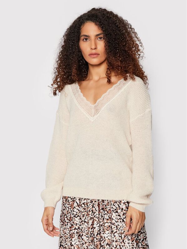 Vila Vila Пуловер Good 14070850 Бежов Relaxed Fit