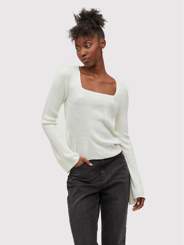 Vila Vila Пуловер Popsa 14075801 Бежов Regular Fit