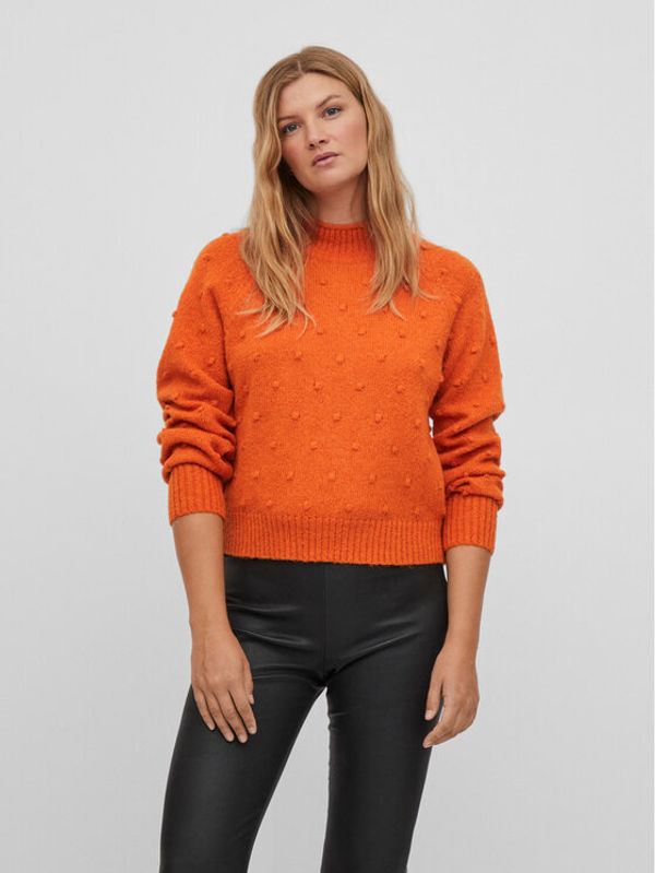Vila Vila Пуловер Tuli 14075494 Оранжев Regular Fit