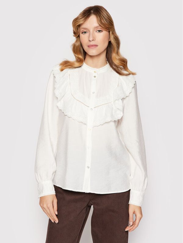 Vila Vila Риза Vilenea 14072748 Бял Regular Fit