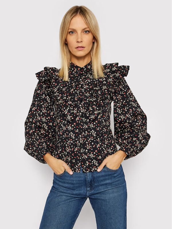 Vila Vila Риза Vitirsas 14073463 Черен Regular Fit