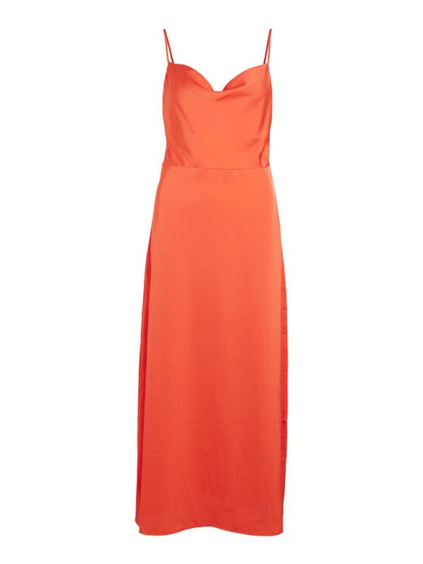 Vila Vila Рокля 14071895 Оранжев Regular Fit