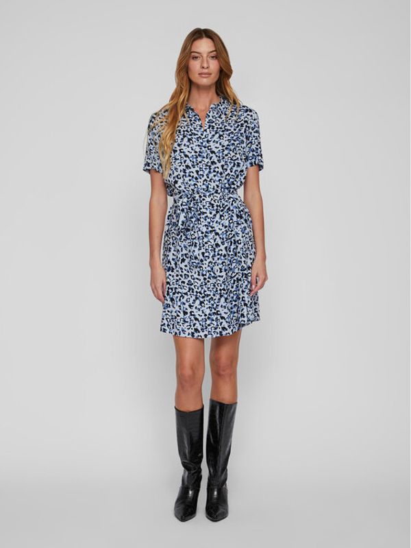 Vila Vila Рокля 14079550 Син Regular Fit