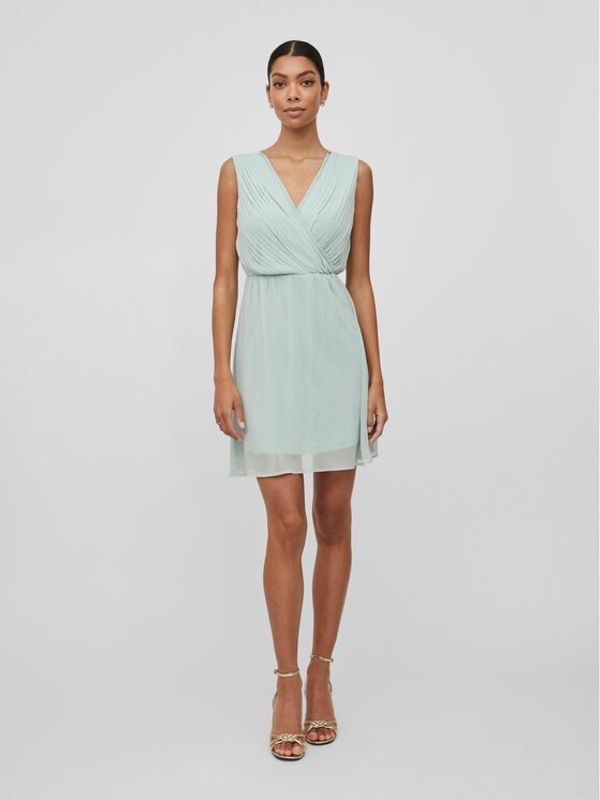 Vila Vila Рокля 14082972 Зелен Regular Fit