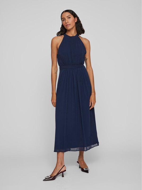 Vila Vila Рокля 14083108 Син Regular Fit