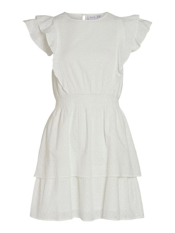 Vila Vila Рокля 14083354 Бял Regular Fit