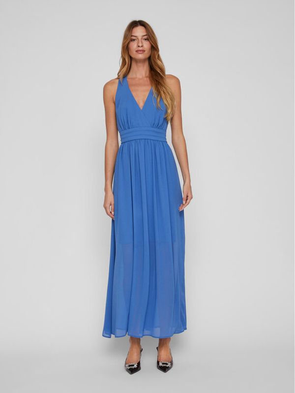 Vila Vila Рокля 14083384 Син Regular Fit