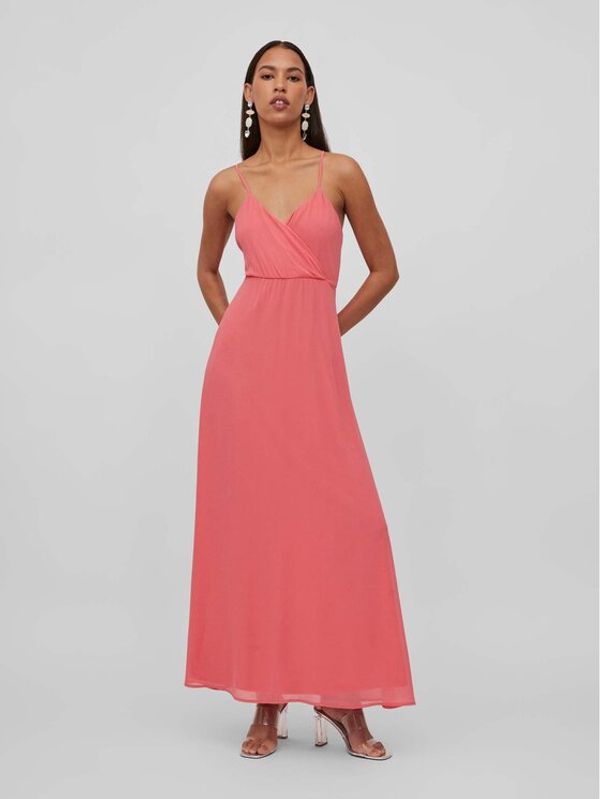 Vila Vila Рокля 14084469 Розов Regular Fit