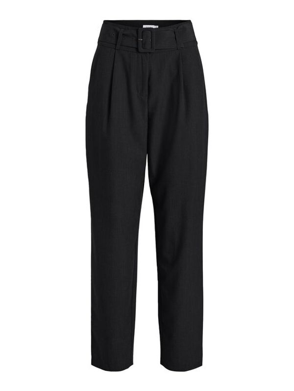 Vila Vila Текстилни панталони Bilyana 14080576 Черен Regular Fit