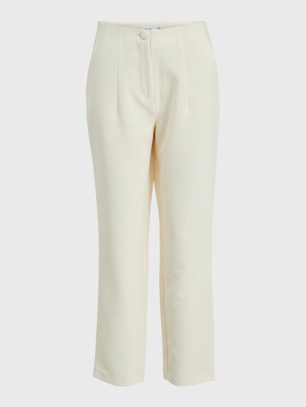 Vila Vila Текстилни панталони Juno 14077024 Жълт Regular Fit