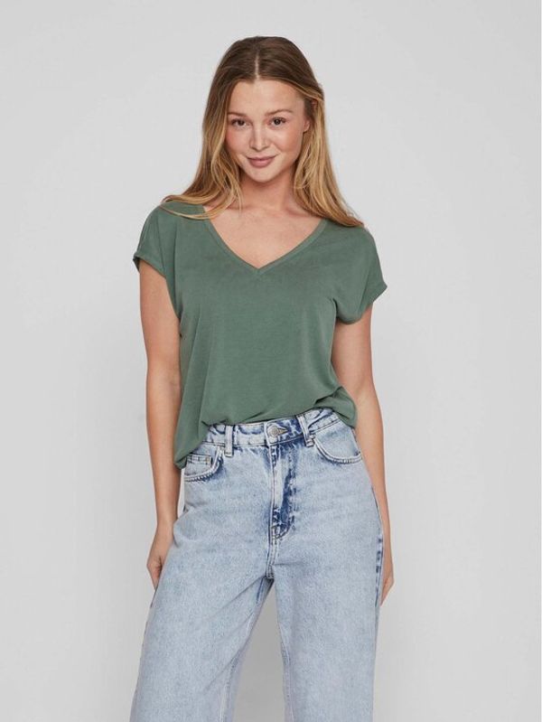 Vila Vila Тишърт 14074847 Зелен Regular Fit