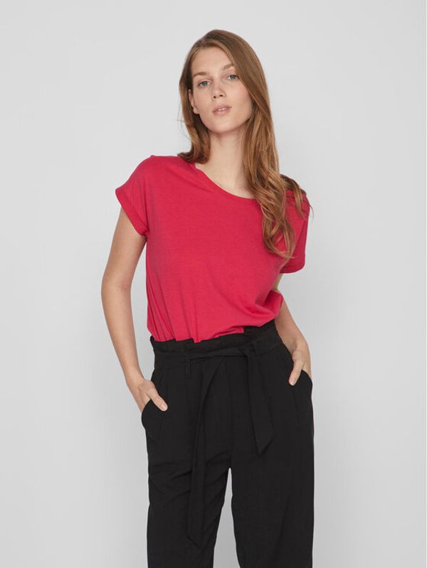 Vila Vila Тишърт 14083083 Розов Box Fit