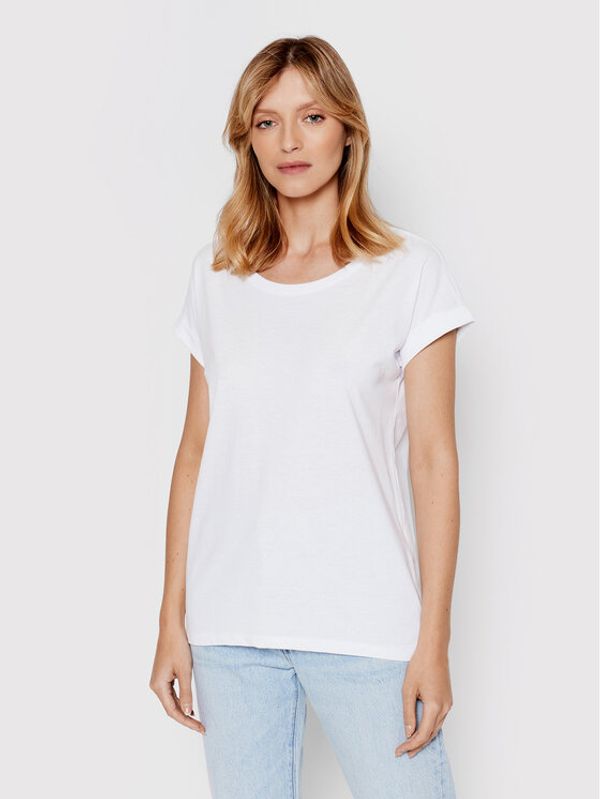 Vila Vila Тишърт Dreamers Pure 14025668 Бял Regular Fit