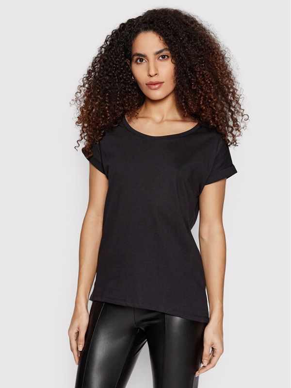 Vila Vila Тишърт Dreamers Pure 14025668 Черен Regular Fit