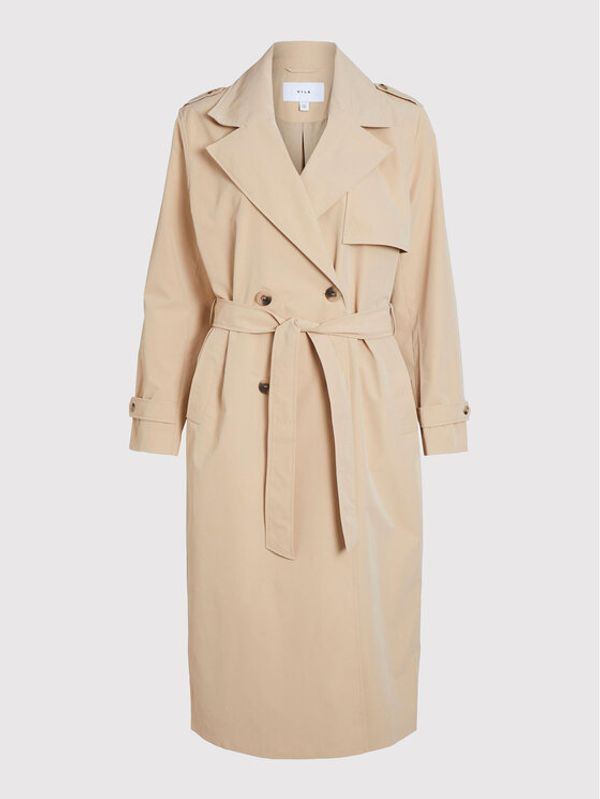 Vila Vila Тренч Videsse 14075232 Бежов Regular Fit