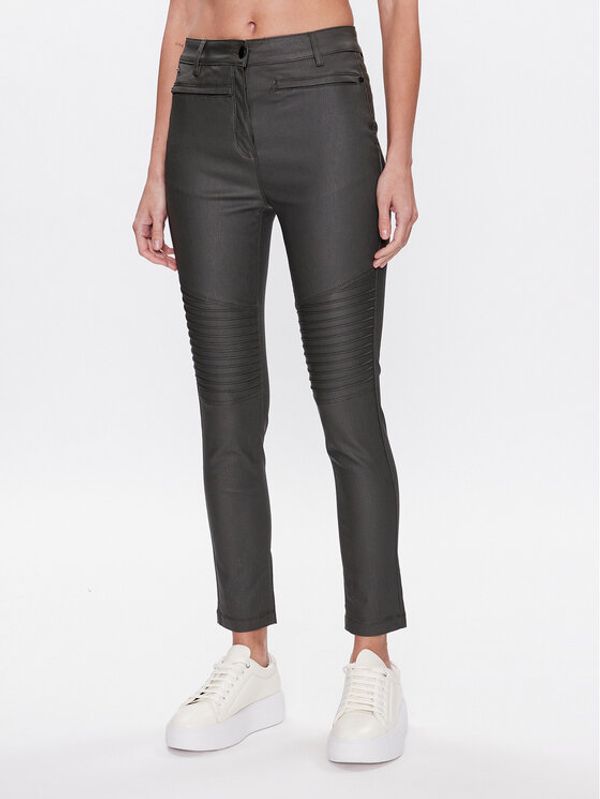 Volcano Volcano Панталони от имитация на кожа R-Verona L07364-S23 Сив Slim Fit