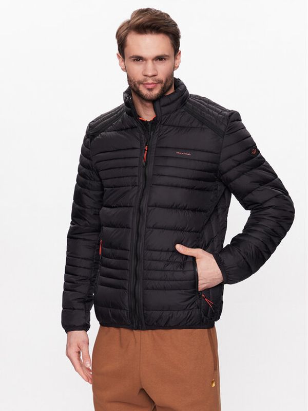 Volcano Volcano Пухено яке Bartley M06190-S23 Черен Regular Fit