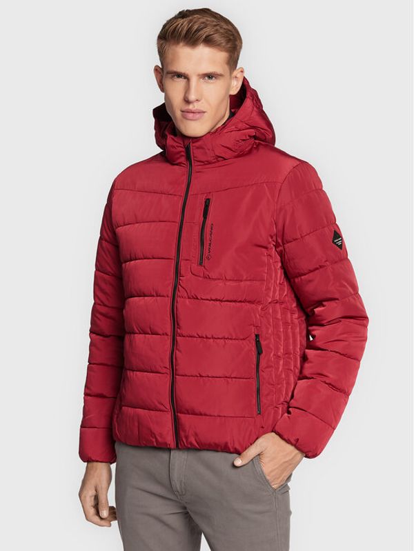Volcano Volcano Пухено яке J-Folly M06093-W23 Червен Regular Fit