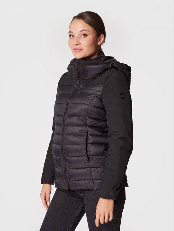 Volcano Volcano Пухено яке J-Kioto L06350-W23 Черен Slim Fit